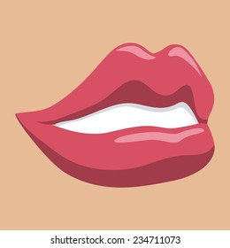 mouth design , vector illustration