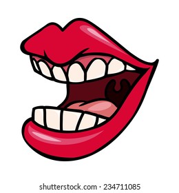 mouth design , vector illustration