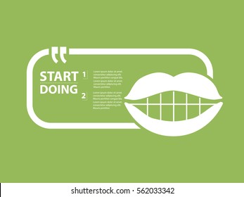 Mouth design,clean vector