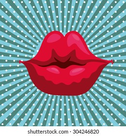 Mouth digital design, vector illustration 10 eps graphic