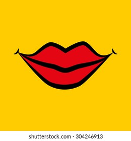Mouth digital design, vector illustration 10 eps graphic