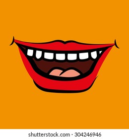 Mouth digital design, vector illustration 10 eps graphic