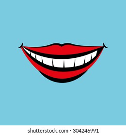 Mouth digital design, vector illustration 10 eps graphic