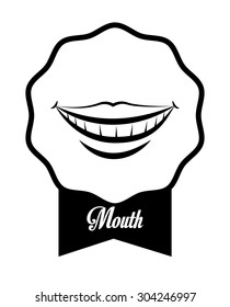 Mouth digital design, vector illustration 10 eps graphic