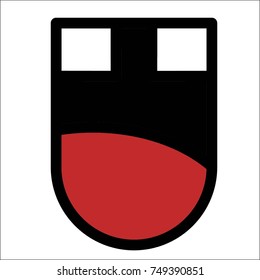 Mouth Expression colored doodle
