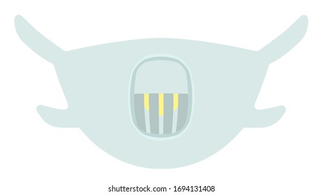 vector máscara de filtro boca