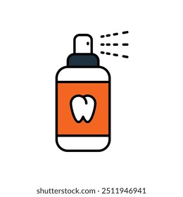 mouth freshner icon with white background vector stock illustration
