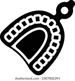 Mouth Guard for Braces Top View concept, orthodontic trainers vector icon design, odontology symbol, oral medicine sign, Dental instrument stock illustration