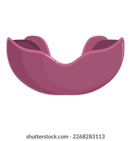 Mouth guard icon cartoon vector. Dental sport. Boxing sport