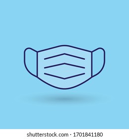 Mouth guard, Mask, Medicine Vector Icon Illustration