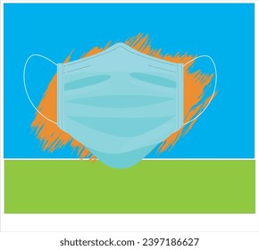 Mouth guard, Mask, Medicine Vector Icon Illustration