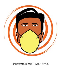 Mouth Guard, Mask, Vector Icon Illustration