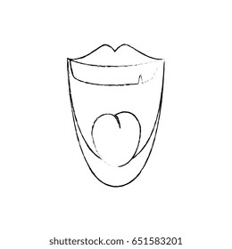 Mouth laughing cartoon