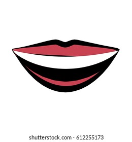 mouth lips smile comic image