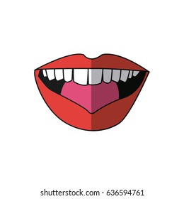 Cartoon Vector Illustration Open Mouth Stock Vector (royalty Free 