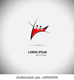 Mouth logo. vector