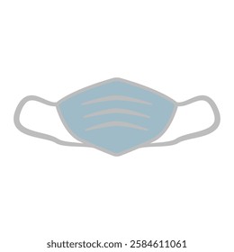 mouth mask icon, simple flat style, symbol vector illustration sign logo template pictogram, for ui or ux isolated on white for mobile app, editable