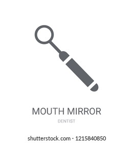 Mouth Mirror icon. Trendy Mouth Mirror logo concept on white background from Dentist collection. Suitable for use on web apps, mobile apps and print media.