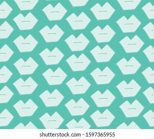 mouth neo mint blue light mosaic pattern seamless gren deep line bold repeat trend structure geometric 