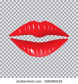 Mouth object on blank background