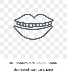 Mouth Open icon. Trendy flat vector Mouth Open icon on transparent background from Human Body Parts collection. High quality filled Mouth Open symbol use for web and mobile
