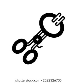 Mouth Prop Glyph Icon, Vector illustration