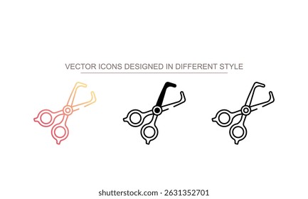 Mouth Prop icon design with white background stock illustration