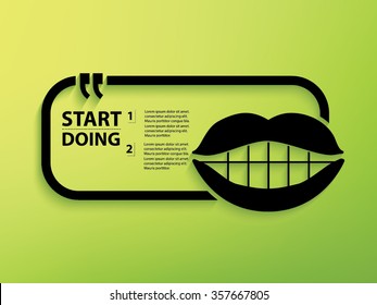 
Mouth Quotation Mark Speech Bubble,design