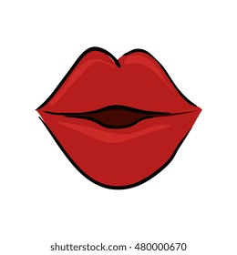 mouth red lips