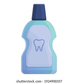 Mouth rinse icon. Cartoon of mouth rinse vector icon for web design isolated on white background