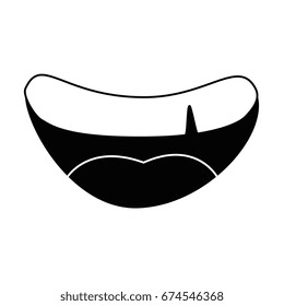 Mouth smiling cartoon