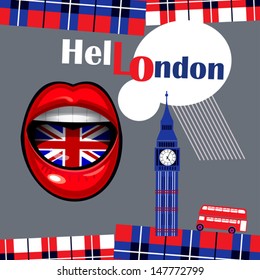 mouth speaking hello london