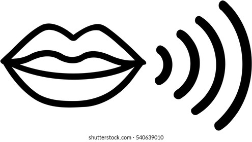 Mouth Speaking Icon
