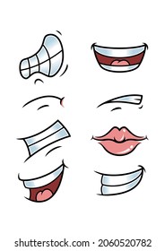 mouth style in multiple vector icon 2