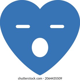 mouth vector glyph flat  icon