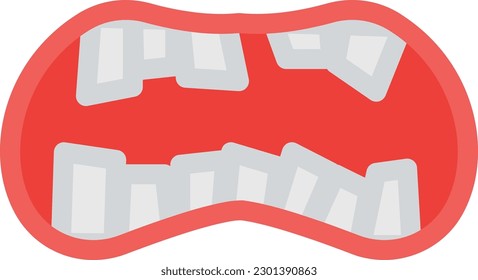 mouth Vector illustration on a transparent background. Premium quality symmbols. Line Color vector icons for concept and graphic design.