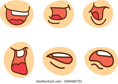 Pasos de iluminación del vector de la boca 10