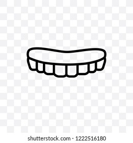 Mouth vector linear icon isolated on transparent background, Mouth transparency concept can be used for web and mobile