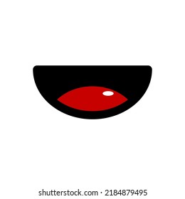 mouth vector on white background	
