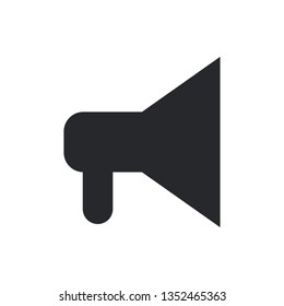mouthpiece flat vector icon