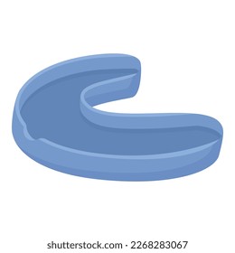 Mouthpiece guard icon cartoon vector. Dental equipment. Accident protector