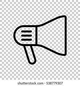 mouthpiece icon. Black icon on transparent background.