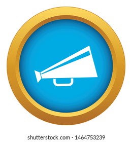 Mouthpiece icon blue vector isolated on white background for any design