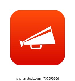 Mouthpiece icon digital red for any design isolated on white vector illustration