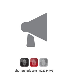 mouthpiece icon. vector illustration