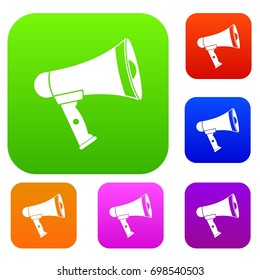 Mouthpiece set icon in different colors isolated vector illustration. Premium collection