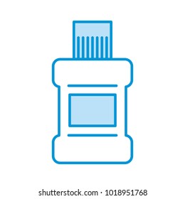 mouthwash bottle isolated icon