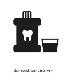 mouthwash icon element of dentistry icon for mobile concept and web apps. Thin line mouthwash icon can be used for web and mobile. Premium icon on white background