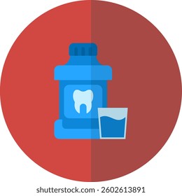 Mouthwash Icon Element For Design