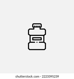 Mouthwash icon sign vector,Symbol, logo illustration for web and mobile